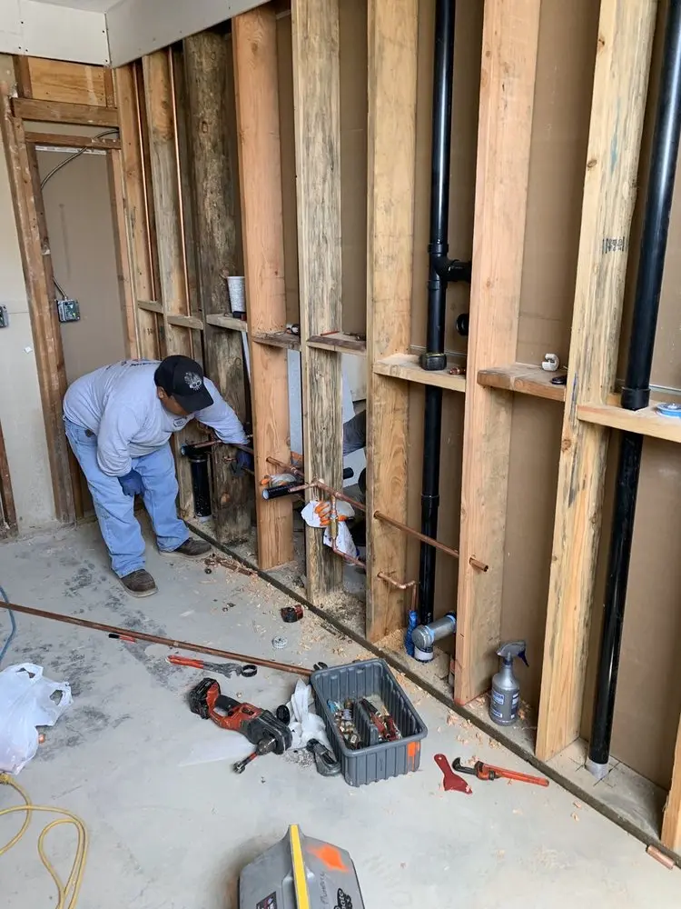 Commercial rough-in plumbing for Gas Line Repair in West Ridge